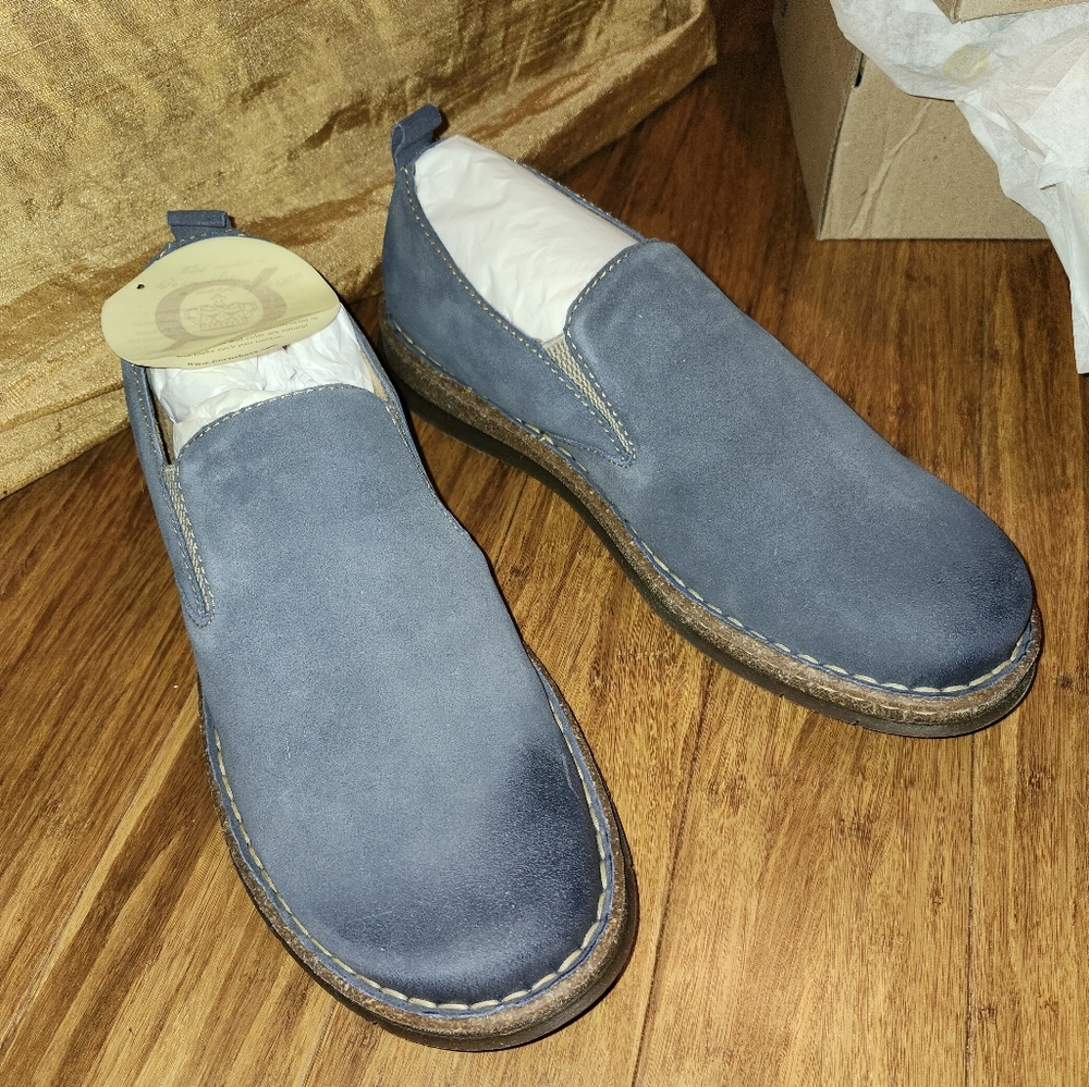 New Born Bryson Loafers 12M Dark Blue Distressed